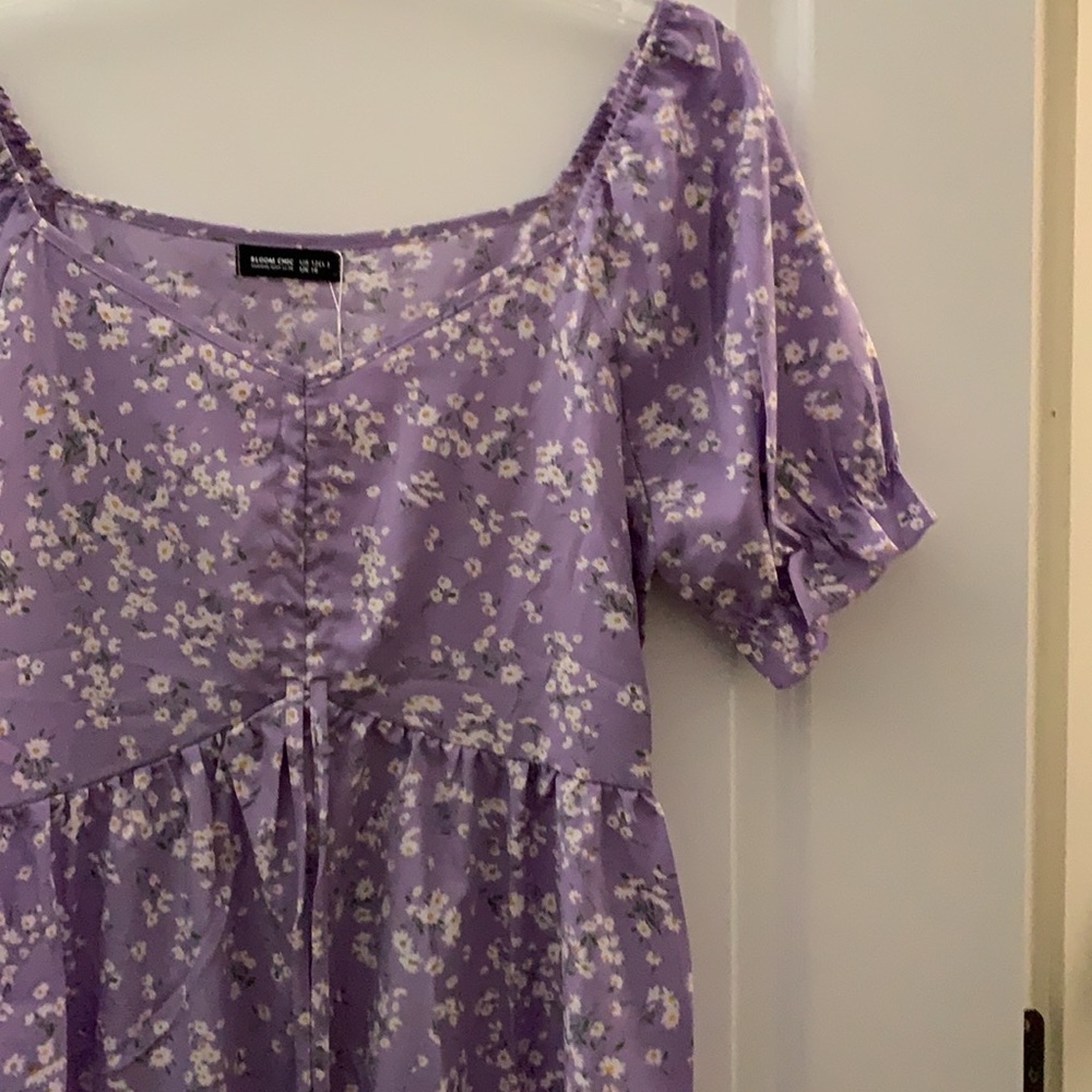 NWT Purple Flowery Dress